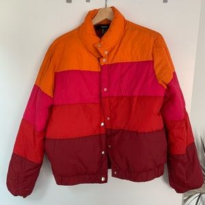 Super cute color-blocked jacket